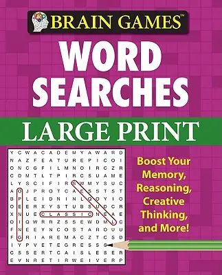 Hry na mozog - Hľadanie slov - veľká tlač (fialová) - Brain Games - Word Searches - Large Print (Purple)