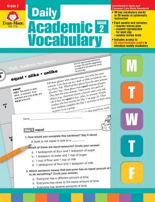 Denná akademická slovná zásoba 2. ročník [s priehľadmi] - Daily Academic Vocabulary Grade 2 [With Transparencies]