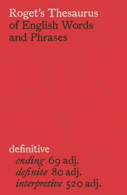 Rogetov tezaurus anglických slov a fráz - Roget's Thesaurus of English Words and Phrases