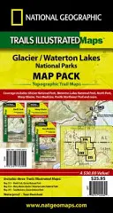 Národné parky Glacier a Waterton Lakes [balík máp] - Glacier and Waterton Lakes National Parks [Map Pack Bundle]
