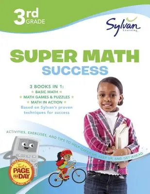 Pracovný zošit pre 3. ročník Jumbo Math Success: 3 knihy v 1 - základy matematiky, matematické hry a hádanky, matematika v praxi; aktivity, cvičenia a tipy, ktoré pomáhajú pri získavaní vedomostí - 3rd Grade Jumbo Math Success Workbook: 3 Books in 1--Basic Math, Math Games and Puzzles, Math in Action; Activities, Exercises, and Tips to Help Catch