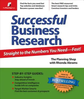 Úspešný obchodný výskum: Priamo k potrebným číslam - rýchlo! - Successful Business Research: Straight to the Numbers You Need - Fast!