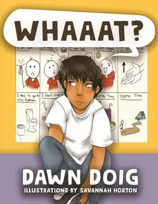Čože? Oslávte problémy a úspechy malého dieťaťa, ktoré sa snaží porozumieť novému jazyku v novej krajine. - Whaaat?: Celebrate the challenges and successes of a young child trying to understand a new language in a new country.