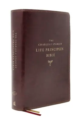 Nasb, Charles F. Stanley Life Principles Bible, 2nd Edition, Leathersoft, Burgundy, Thumb Indexed, Comfort Print: Svätá Biblia, New American Standard Bi - Nasb, Charles F. Stanley Life Principles Bible, 2nd Edition, Leathersoft, Burgundy, Thumb Indexed, Comfort Print: Holy Bible, New American Standard Bi