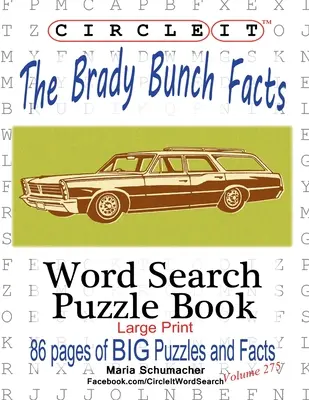 Zakrúžkujte, The Brady Bunch Facts, Hľadanie slov, Puzzle Book - Circle It, The Brady Bunch Facts, Word Search, Puzzle Book