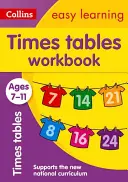 Collins Easy Learning Age 7-11 -- Times Tables Workbook Ages 7-11: Nové vydanie - Collins Easy Learning Age 7-11 -- Times Tables Workbook Ages 7-11: New Edition