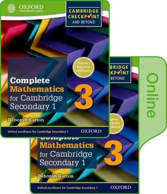 Complete Mathematics for Cambridge Lower Secondary Book 3: Print and Online Student Book