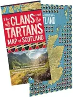 Klany a tartany Mapa Škótska - Clans and Tartans Map of Scotland