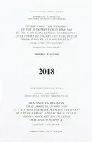 Správy rozsudkov, poradných stanovísk a uznesení: Návrh na revíziu rozsudku z 23. mája 2008 vo veci týkajúcej sa zvrchovanosti nad Pe - Reports of Judgments, Advisory Opinions and Orders: Application for Revision of the Judgment of 23 May 2008 in the Case Concerning Sovereignty Over Pe