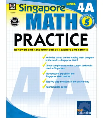 Matematické cvičenia, 5. ročník: preskúmané a odporúčané učiteľmi a rodičmi - Math Practice, Grade 5: Reviewed and Recommended by Teachers and Parents