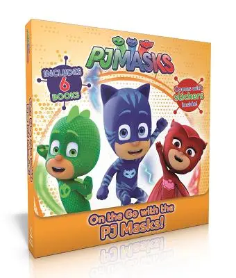 Na cestách s Pj Masks!: V noci, aby sme zachránili deň!; Sovička dostane zvieratko; Pj Masks sa kamarátia!; Super tím; Pj Masks a dinosaurus!; S - On the Go with the Pj Masks!: Into the Night to Save the Day!; Owlette Gets a Pet; Pj Masks Make Friends!; Super Team; Pj Masks and the Dinosaur!; S