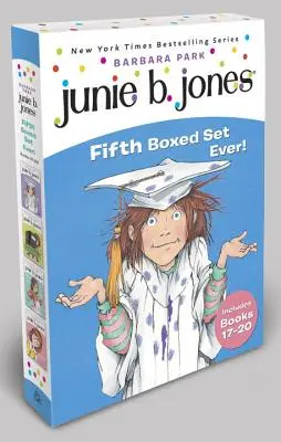 Junie B. Jonesová Piaty súbor v krabičke vôbec! Knihy 17-20 [so zberateľskými samolepkami] - Junie B. Jones Fifth Boxed Set Ever!: Books 17-20 [With Collectible Stickers]