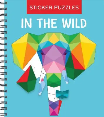 Hry na mozog - Nálepka podľa písmena: (Samolepkové hádanky - kniha aktivít pre deti) - Brain Games - Sticker by Letter: In the Wild (Sticker Puzzles - Kids Activity Book)