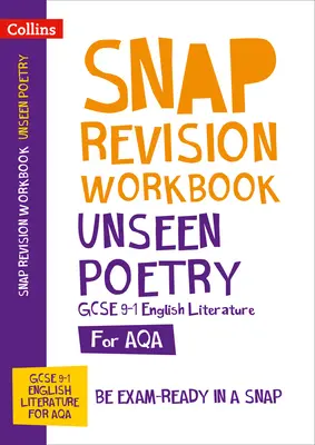 AQA Unseen Poetry Anthology Pracovný zošit - ideálny na domáce učenie, skúšky v rokoch 2022 a 2023 - AQA Unseen Poetry Anthology Workbook - Ideal for Home Learning, 2022 and 2023 Exams