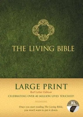 Živá Biblia s veľkým písmom (The Living Bible Large Print Red Letter Edition) - The Living Bible Large Print Red Letter Edition