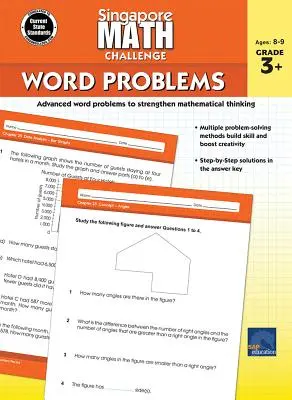 Singapurské matematické úlohy, 3. - 5. ročník - Singapore Math Challenge Word Problems, Grades 3 - 5