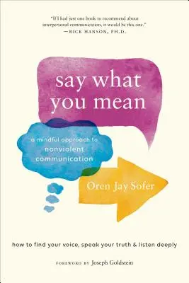 Povedzte, čo máte na mysli: Vedomý prístup k nenásilnej komunikácii - Say What You Mean: A Mindful Approach to Nonviolent Communication
