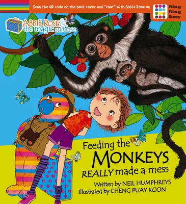 Abbie Rose a čarovný kufrík: Kŕmenie opíc narobilo naozaj veľký neporiadok - Abbie Rose and the Magic Suitcase: Feeding the Monkeys Really Made a Mess