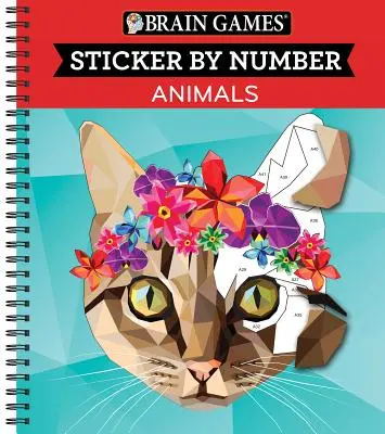 Hry na mozog - Nálepka podľa čísla: (28 obrázkov na nalepenie) - Brain Games - Sticker by Number: Animals (28 Images to Sticker)