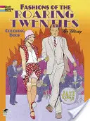Móda dvadsiatych rokov 20. storočia Omaľovánky - Fashions of the Roaring Twenties Coloring Book