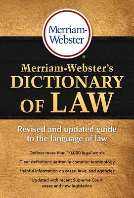 Merriam-Websterov slovník práva - Merriam-Webster's Dictionary of Law