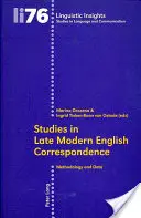 Studies in Late Modern English Correspondence: Metodológia a údaje - Studies in Late Modern English Correspondence: Methodology and Data