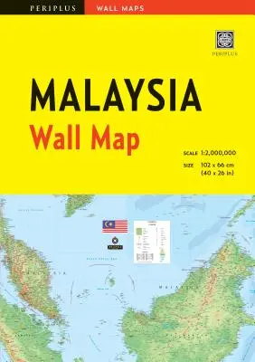 Nástenná mapa Malajzie Prvé vydanie - Malaysia Wall Map First Edition