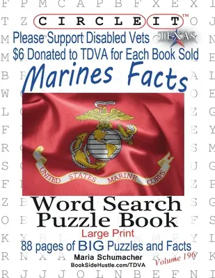 Zakrúžkujte to, Fakty o americkej námornej pechote, Hľadanie slov, Puzzle Book - Circle It, US Marine Corps Facts, Word Search, Puzzle Book