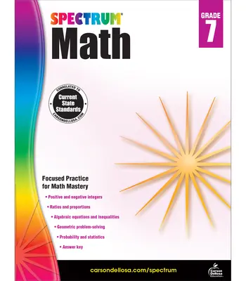 Pracovný zošit matematiky Spektrum, 7. ročník - Spectrum Math Workbook, Grade 7