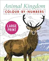 Veľká tlačiareň Kráľovstvo zvierat Vyfarbuj podľa čísel - Large Print Animal Kingdom Colour by Numbers