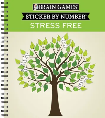 Hry na mozog - Nálepka podľa čísla: (28 obrázkov na nalepenie) - Brain Games - Sticker by Number: Stress Free (28 Images to Sticker)