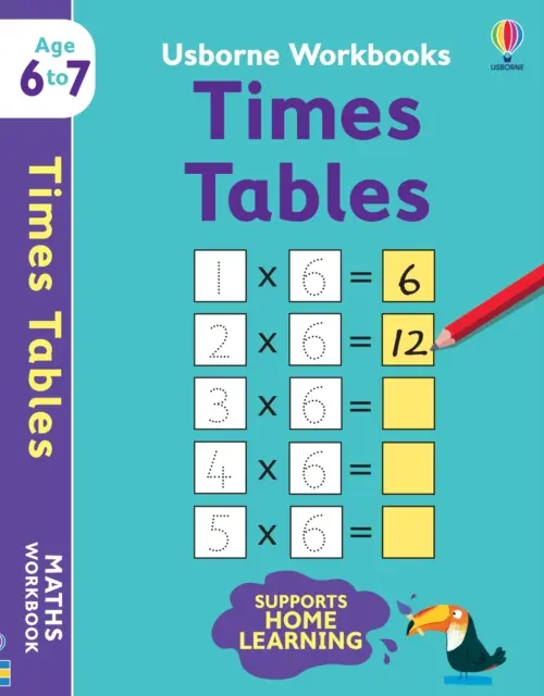 Usborne pracovné zošity Časové tabuľky 6-7 - Usborne Workbooks Times Tables 6-7