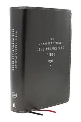 Kjv, Charles F. Stanley Life Principles Bible, 2nd Edition, Leathersoft, Black, Indexed, Comfort Print: Biblia životných zásad, 2. vydanie, čierna, indexovaná, pohodlná tlač: Kľúčové slová: Rastieme v poznaní a chápaní Boha - Kjv, Charles F. Stanley Life Principles Bible, 2nd Edition, Leathersoft, Black, Indexed, Comfort Print: Growing in Knowledge and Understanding of God