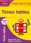 Collins Easy Learning Age 7-11 -- Times Tables Ages 7-11: Nové vydanie - Collins Easy Learning Age 7-11 -- Times Tables Ages 7-11: New Edition