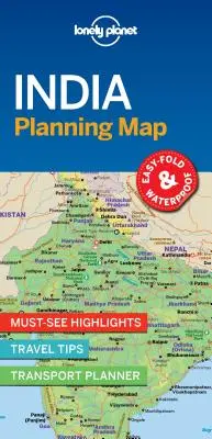 Lonely Planet India Plánovacia mapa 1 - Lonely Planet India Planning Map 1