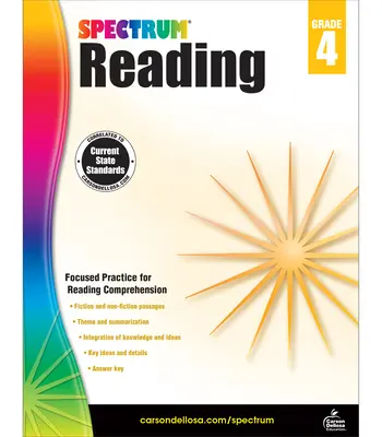 Pracovný zošit Spektrum Čítanie, 4. ročník - Spectrum Reading Workbook, Grade 4