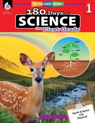 180 dní prírodovedy pre prvý stupeň: Praktické cvičenia, hodnotenie, diagnostika - 180 Days of Science for First Grade: Practice, Assess, Diagnose