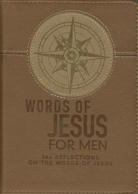 Lux-Leather Brown - Ježišove slová pre mužov - Lux-Leather Brown - Words of Jesus for Men