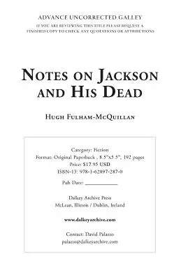 Poznámky o Jacksonovi a jeho mŕtvych - Notes on Jackson and His Dead