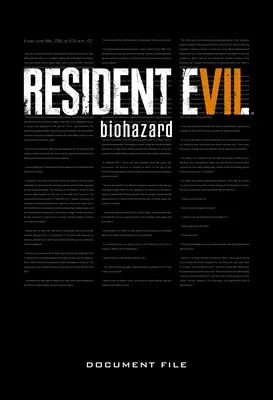 Resident Evil 7: Biohazard Súbor dokumentov - Resident Evil 7: Biohazard Document File