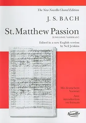 Matúšove pašie: Matúšovho spevu: partitúra pre spev - St. Matthew Passion: Vocal Score