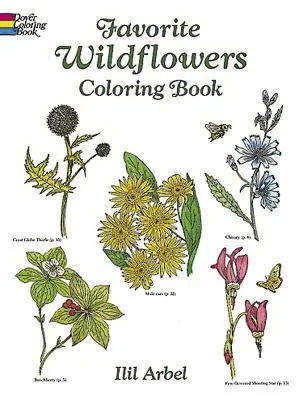 Obľúbené poľné kvety Omaľovánky - Favorite Wildflowers Coloring Book