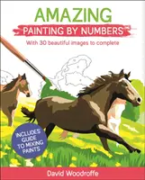Úžasné maľovanie podľa čísel - s 30 krásnymi obrázkami na dokončenie. Obsahuje sprievodcu miešaním farieb - Amazing Painting by Numbers - With 30 Beautiful Images to Complete. Includes Guide to Mixing Paints