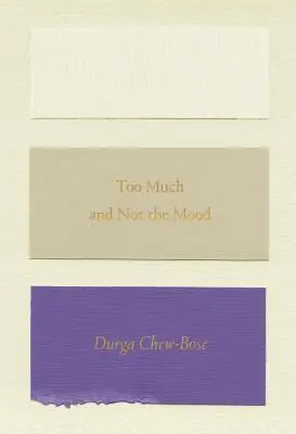 Príliš veľa a nie nálada: Eseje - Too Much and Not the Mood: Essays