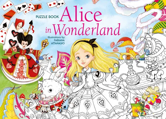 Alica v krajine zázrakov Kniha puzzle - Alice in Wonderland Puzzle Book