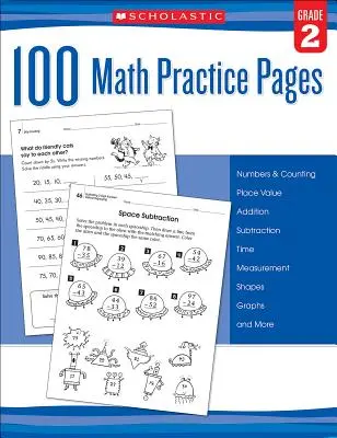 100 strán na precvičovanie matematiky: (2. stupeň) - 100 Math Practice Pages: Grade 2