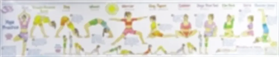 Nástenná tabuľka na cvičenie jogy - Yoga Practice Wall Chart