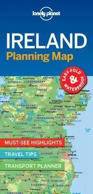 Lonely Planet Írsko Plánovacia mapa 1 - Lonely Planet Ireland Planning Map 1