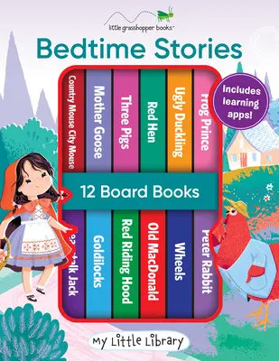 Moja malá knižnica: Príbehy na dobrú noc (12 kníh a 3 aplikácie na stiahnutie!) - My Little Library: Bedtime Stories (12 Board Books & 3 Downloadable Apps!)