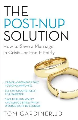 Riešenie po svadbe: Ako zachrániť manželstvo v kríze - alebo ho spravodlivo ukončiť - The Post-Nup Solution: How to Save a Marriage in Crisis--Or End It Fairly